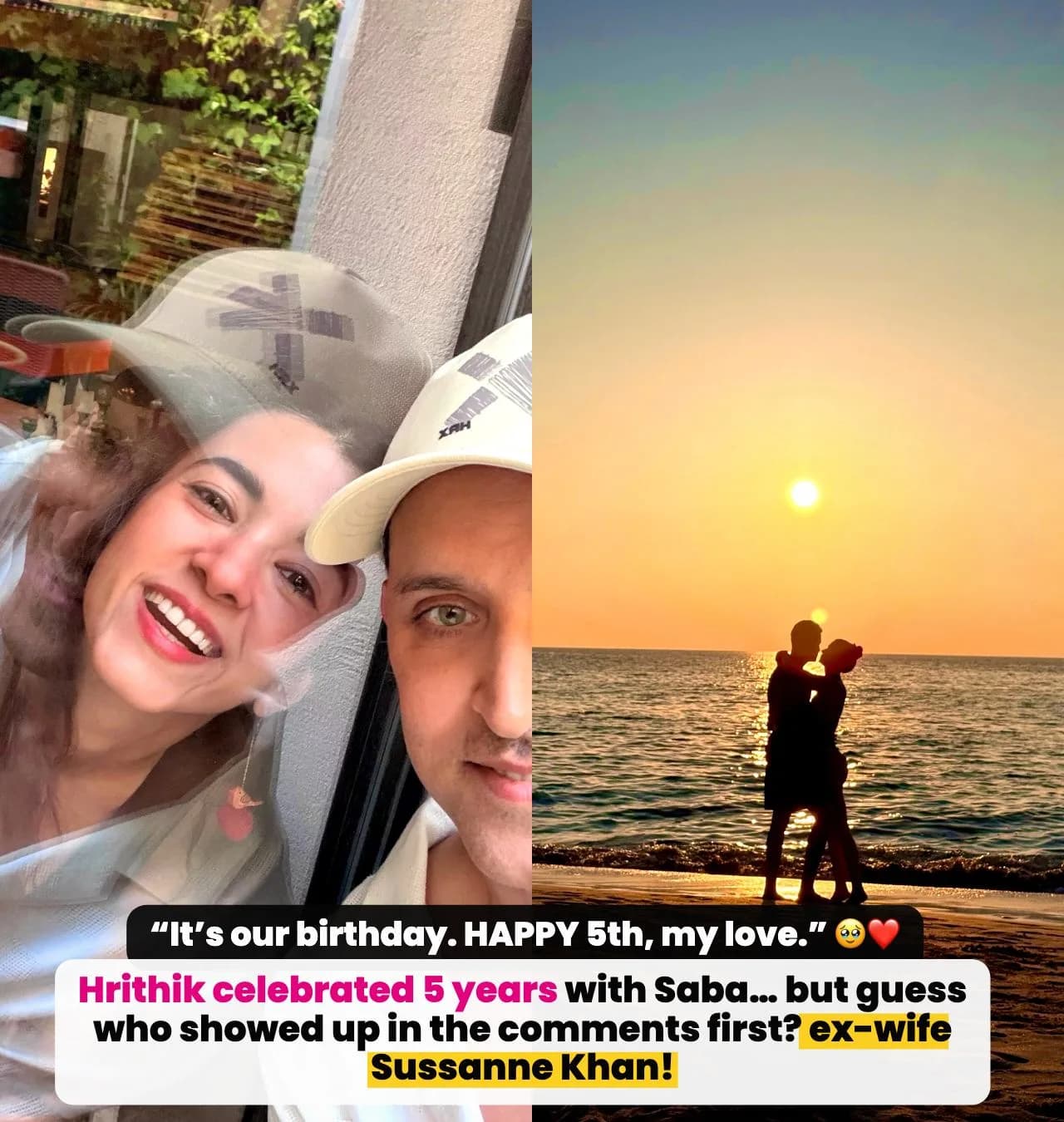 Hrithik Roshan Celebrates 5 Years With Saba Azad, But Sussanne Khan’s Reaction Steals Attention